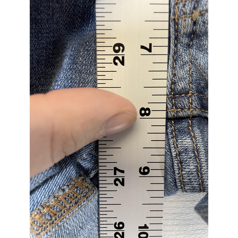 Lucky Brand Shorts Womens 00 24 Blue Jean Denim Cuffed Roll Up Stretch Casual‎ - Picture 5 of 12